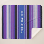 Streifen Muster Vliesdecke für benutzerdefinierte  Sherpadecke (Vorderseite (Horizontal))