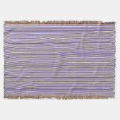 Streifen Muster zwei Töne lila Creme Decke (Vorderseite)