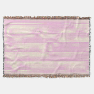 Streifen Muster zwei Töne pink Creme Decke
