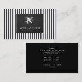 Streifen Nouveau Visitenkarte (Vorne/Hinten)
