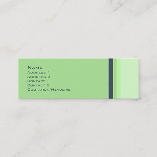 Streifen Nr. 0037- Mini Visitenkarte (Vorderseite)