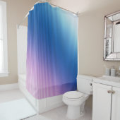 Streifen, Ober, rosa Farbverlauf Duschvorhang (Beispiel)