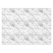 Streifen oder Polka-Punkte, schwarz, weiß, grau Tischdecke (Vorderseite (Horizontal))