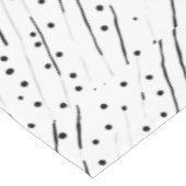 Streifen oder Polka-Punkte, schwarz, weiß, grau Tischdecke (Schrägansicht)