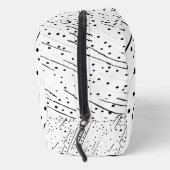 Streifen oder Polka-Punkte, schwarz, weiß, grau Waschbeutel (Rechts)