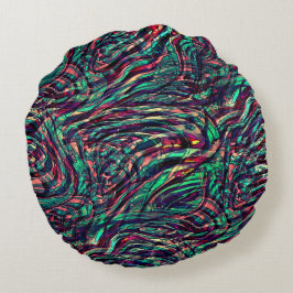 Streifen oder Schleifen, die durch ein Verdrillen  Rundes Kissen