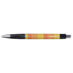 Streifen orange und gelb kugelschreiber
