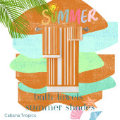 Streifen Orange und Weiß Badhandtuch Set