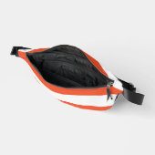 Streifen - orange und weiß bauchtasche (Offen)