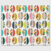 Streifen Oval Halves Geschenkpapier (Flach)