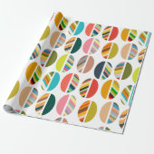 Streifen Oval Halves Geschenkpapier (Ungerollt)