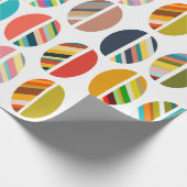 Streifen Oval Halves Geschenkpapier (Ecke)