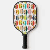 Streifen Oval Halves Pickleball Schläger (Rückseite)