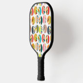 Streifen Oval Halves Pickleball Schläger (Links)