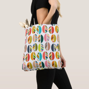 Streifen Oval Halves Tasche