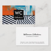 Streifen | Paint Strokes | Künstlerin Visitenkarte (Vorne/Hinten)