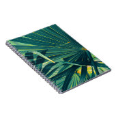 Streifen Palmblätterleaf Toned Texture Notizblock (Rechte Seite)