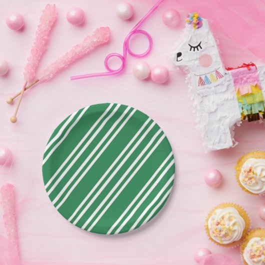 Streifen Pappteller (Party)