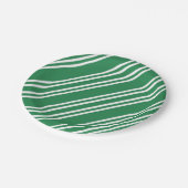 Streifen Pappteller (Schrägansicht)