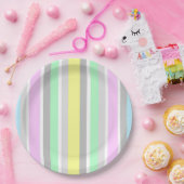 Streifen Pappteller (Party)