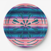 Streifen Pappteller (Vorderseite)