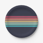 Streifen Pappteller (Vorderseite)