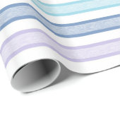 Streifen Pastel Rainbow Geschenkpapier (Rolleneckpunkt)