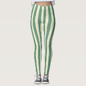 Streifen Pastellgelb, vertikal auf einer beliebige Leggings (Vorderseite)