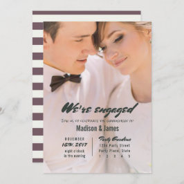 Streifen | Pflaume | Einladungen der Interessengru