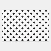 Streifen Polka Dot Rot und Schwarz Geschenkpapier Set (Vorderseite 2)