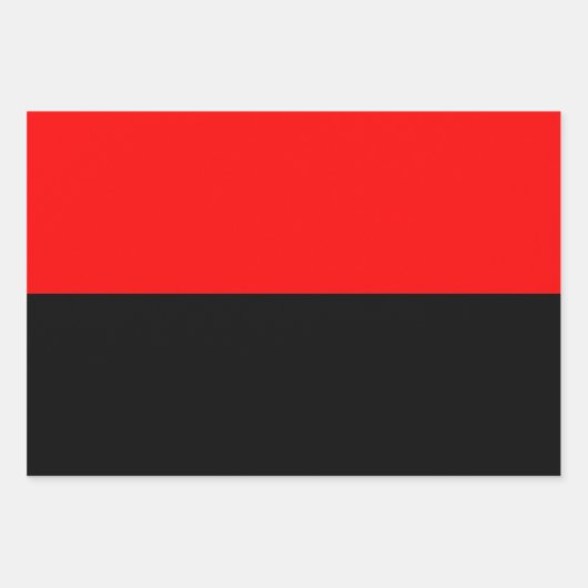 Streifen Polka Dot Rot und Schwarz Geschenkpapier Set (Vorderseite)