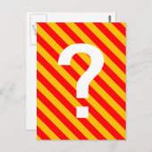 Streifen Postkarte (Vorne/Hinten)