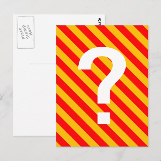 Streifen Postkarte (Vorne/Hinten)