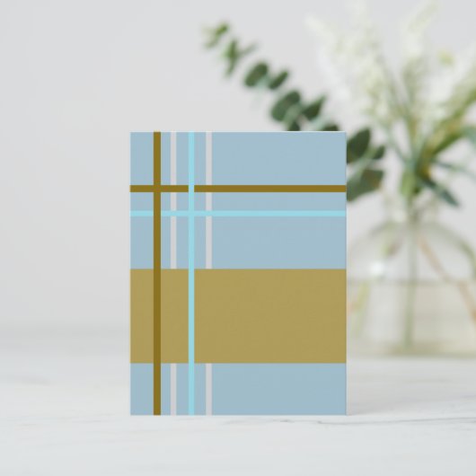 Streifen Postkarte (Stehend Vorderseite)