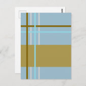 Streifen Postkarte (Vorne/Hinten)