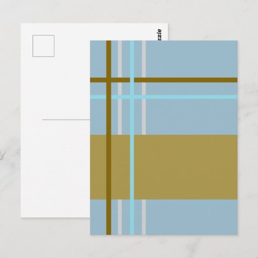 Streifen Postkarte (Vorne/Hinten)