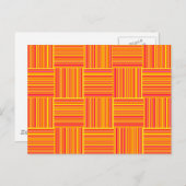 Streifen Postkarte (Vorne/Hinten)