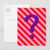 Streifen Postkarte (Vorne/Hinten)