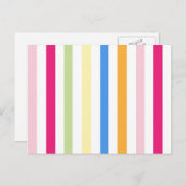Streifen Postkarte (Vorne/Hinten)