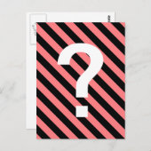 Streifen Postkarte (Vorne/Hinten)