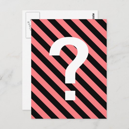 Streifen Postkarte (Vorne/Hinten)
