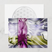 Streifen Postkarte (Vorne/Hinten)