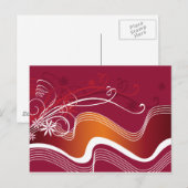 Streifen Postkarte (Vorne/Hinten)