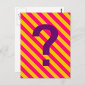 Streifen Postkarte (Vorne/Hinten)