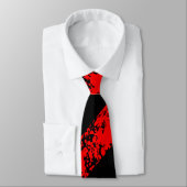 Streifen Punk / anarchistisches Risse-Symbol Krawatte (Gebunden)