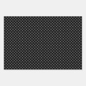 Streifen & Punkte Klassisch Schwarz & Weiß Geschenkpapier Set (Vorderseite 3)