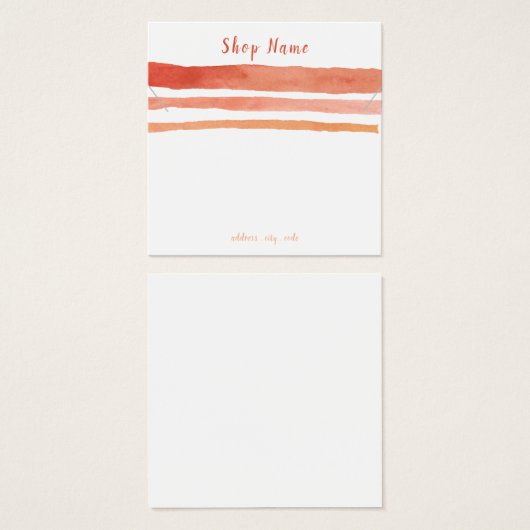 Streifen quadratische Halskette oder Armband-Grafi (Vorne & Hinten)