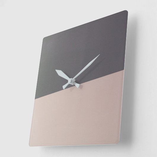 Streifen Quadratische Wanduhr (Winkel)