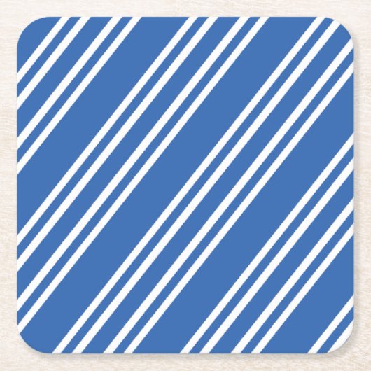 Streifen Rechteckiger Pappuntersetzer (Vorderseite)