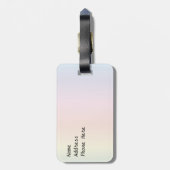 Streifen-Reise-Taschen-Umbau-Schablone Gepäckanhänger (Rückseite vertikal)